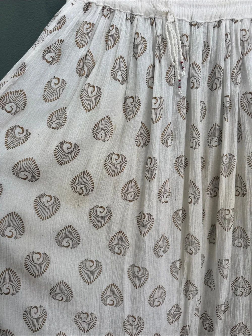 Ethnic Indian Vintage Maxi Skirt Sz M - Picture 3 of 10